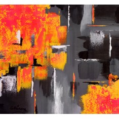 Arshad Shirazi, 18 x 18 Inch, Acrylic on Canvas, Abstract Painting, AC-ARS-038
